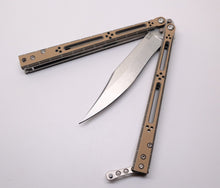 Load image into Gallery viewer, G10 Coyote Brown/Black Basilisk-R Balisong