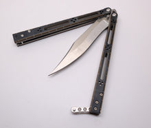 Load image into Gallery viewer, G10 Coyote Brown/Black Basilisk-R Balisong
