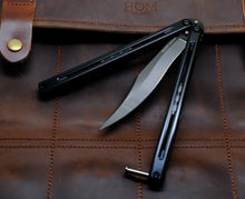 Load image into Gallery viewer, Mutalisk Balisong - DLC Black Stealth Latched- First Production