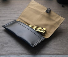 Load image into Gallery viewer, Hom Design - Black Leather pouch
