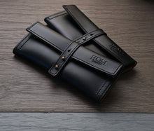 Load image into Gallery viewer, Hom Design - Black Leather pouch
