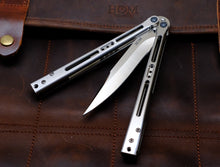Load image into Gallery viewer, Tempest Midtech Balisong - Satin Silver
