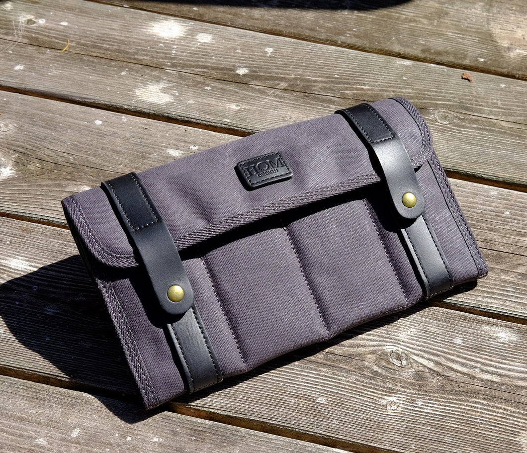 Hom Design 8-Pack Waxed Canvas Case – Gray
